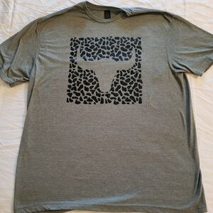 Unk Charcoal Bull Pattern Tee